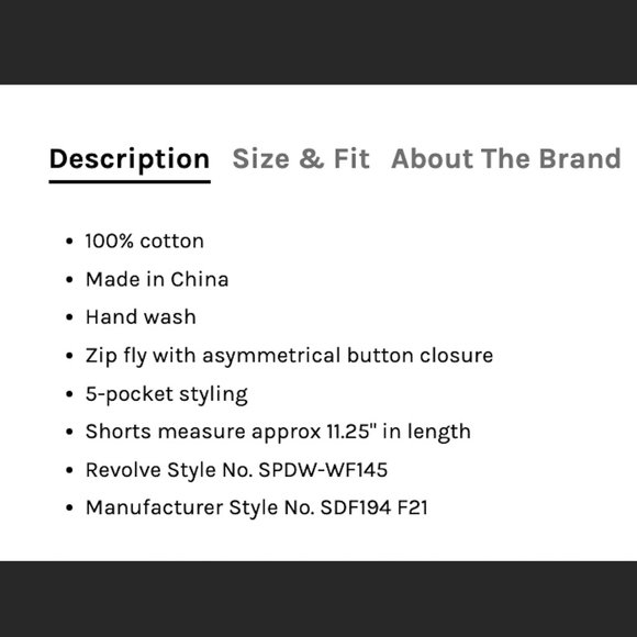 NWT Rylan Asymmetrical Shorts - Picture 5 of 7